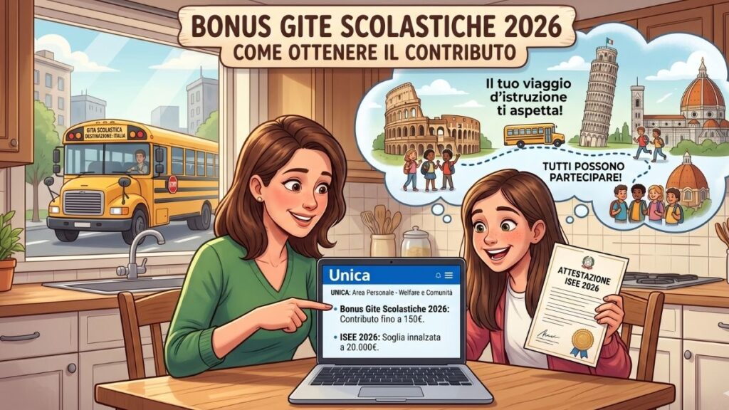 Bonus gite scolastiche 2026