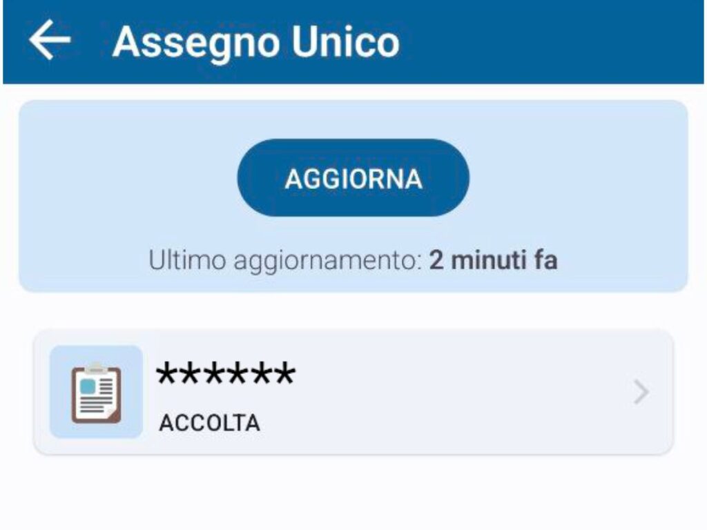 stati domanda assegno unico