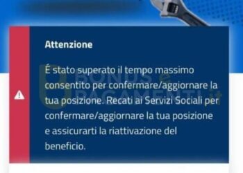 ADI e mancata chiamata dai servizi sociali: arrivano le sospensioni