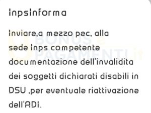 ADI e invalidi: revocati alcuni sussidi per dichiarazioni non veritiere