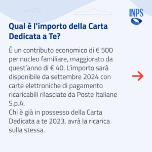 Carta Dedicata a Te 2024, arrivano 40 euro in più per le famiglie