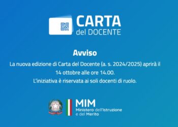 carta del docente 14 ottobre