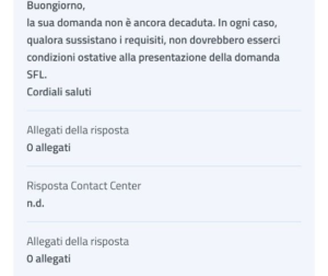 ADI revocato, posso chiedere SFL? La risposta di INPS