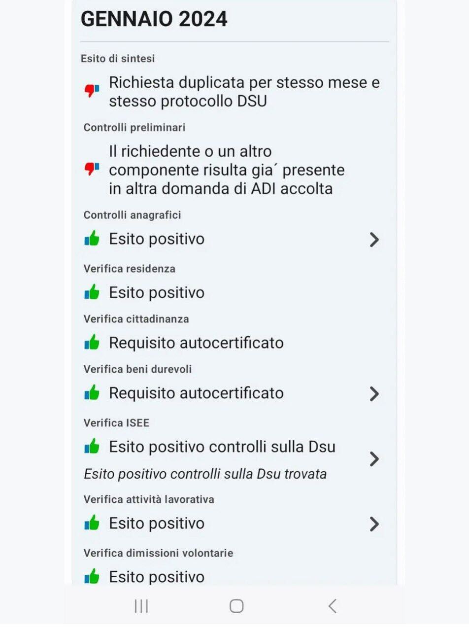 ADI e carichi di cura d'ufficio: le domande respinte