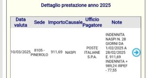 Pagamenti Naspi marzo 2025: il calendario