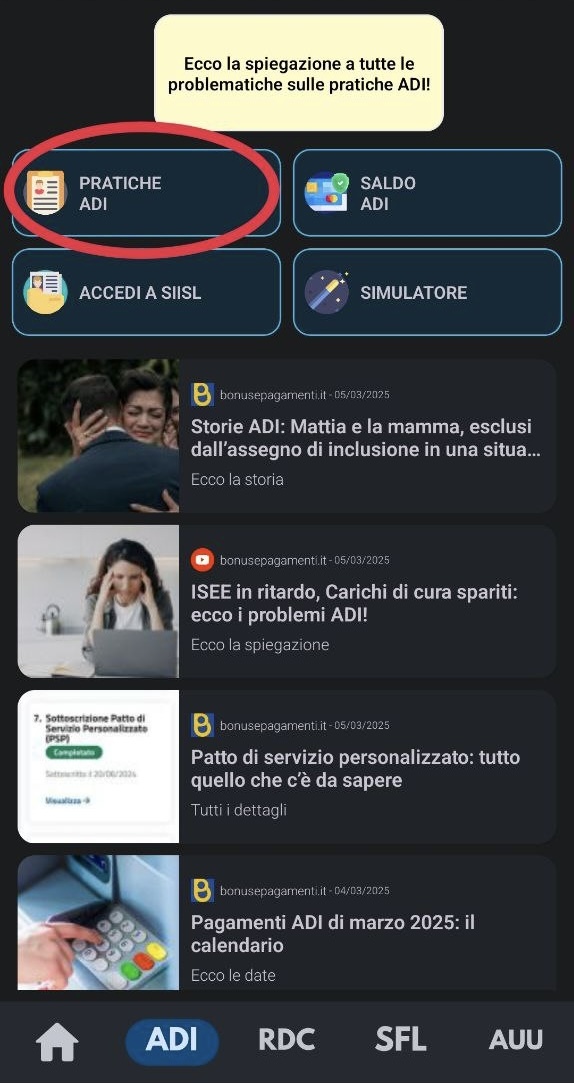 Carichi di cura: come visualizzarli su MIA app?