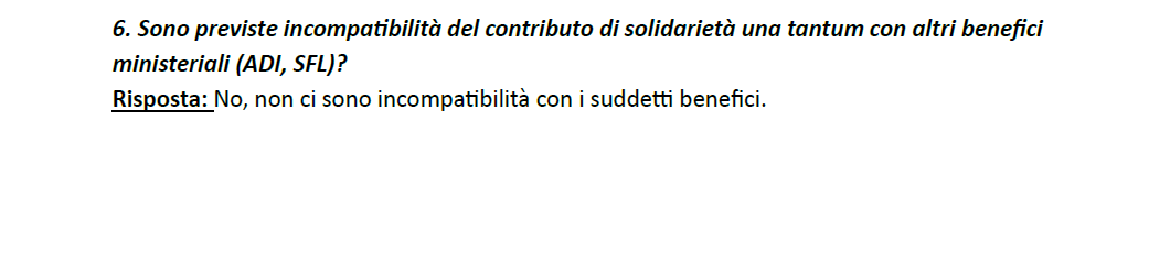 Reddito di povertà e ADI sono compatibili?