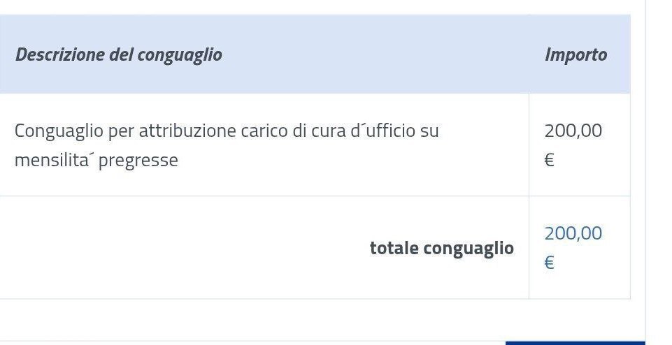 conguaglio carico di cura adi