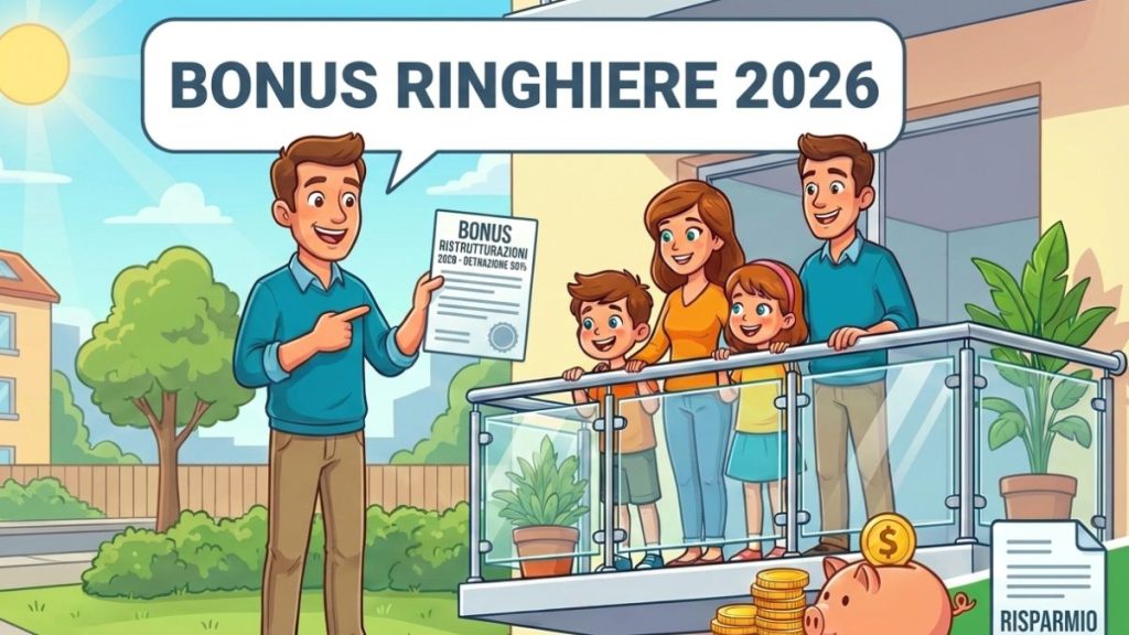 Bonus ringhiere 2026