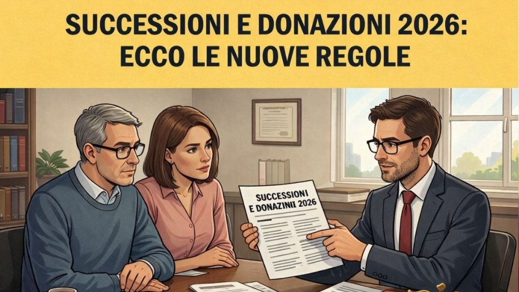 Successioni e donazioni come cambiano 2026