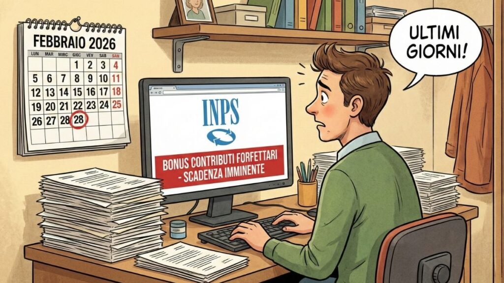 Bonus contributi forfettari 2026