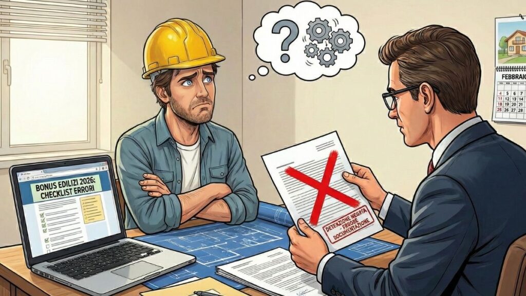 Bonus edilizi errori