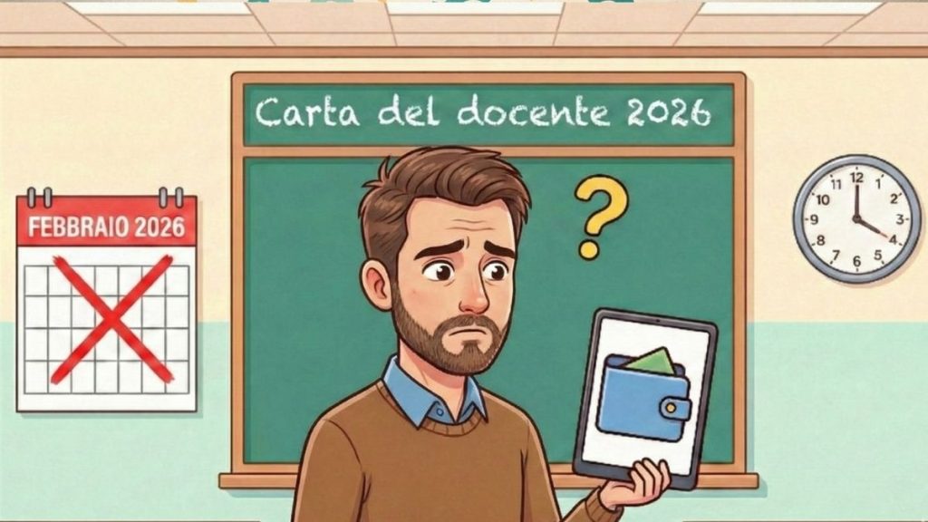Carta del docente in ritardo