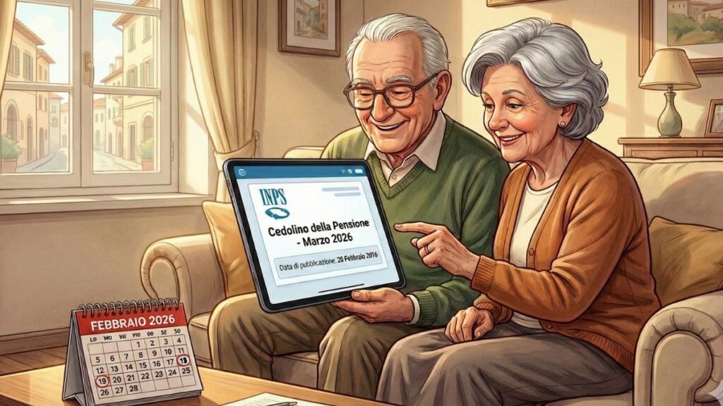 Cedolino pensione marzo 2026