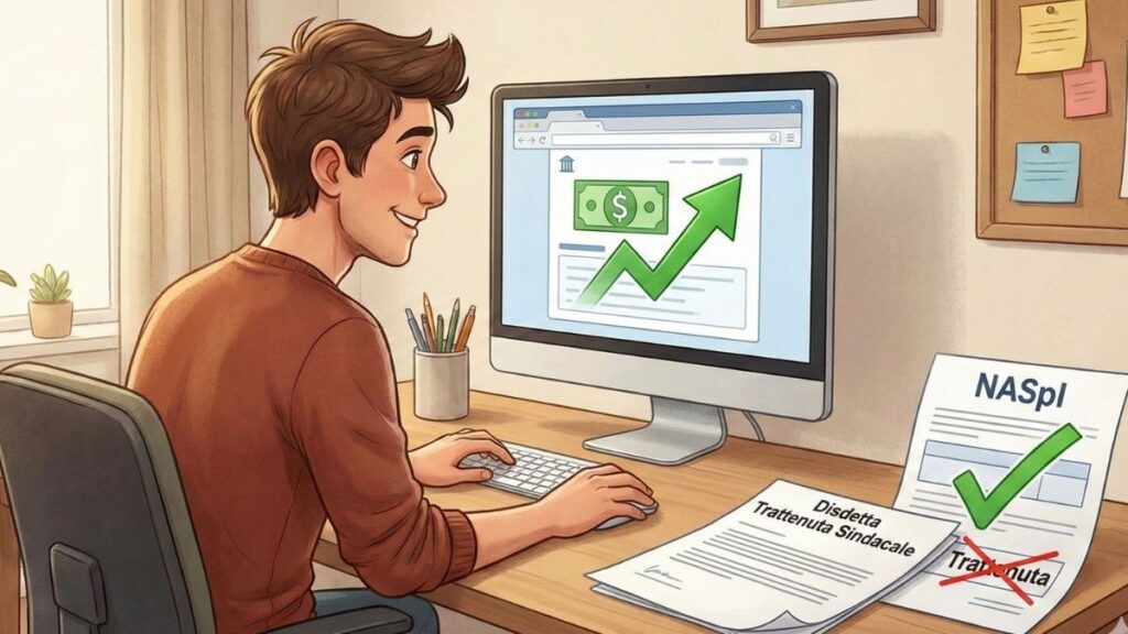 NASpI trattenuta sindacale