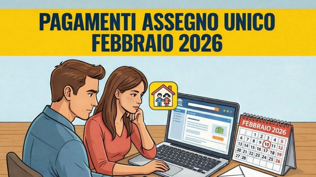 Pagamenti Assegno Unico febbraio 2026