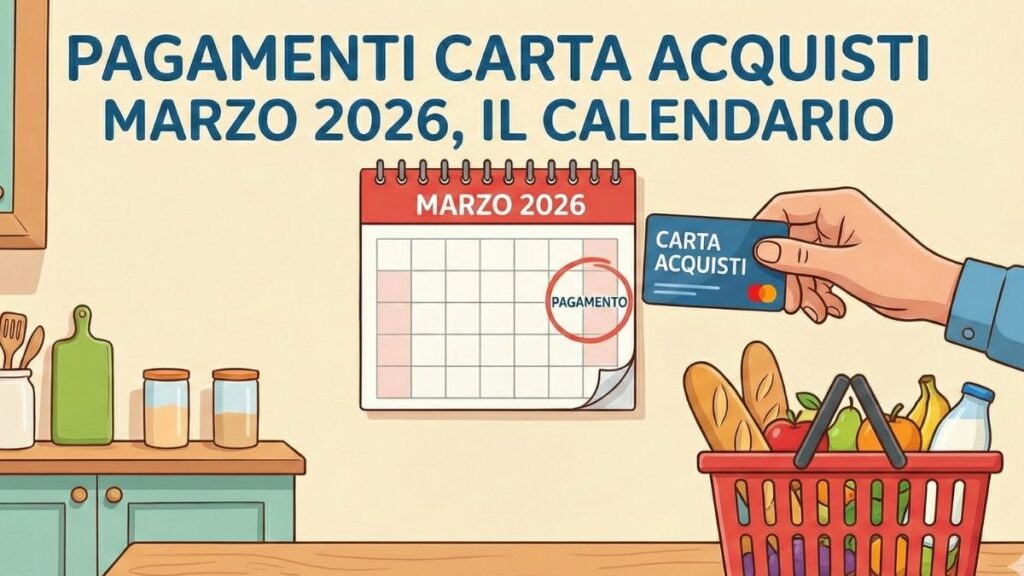 Pagamenti Carta Acquisti marzo 2026
