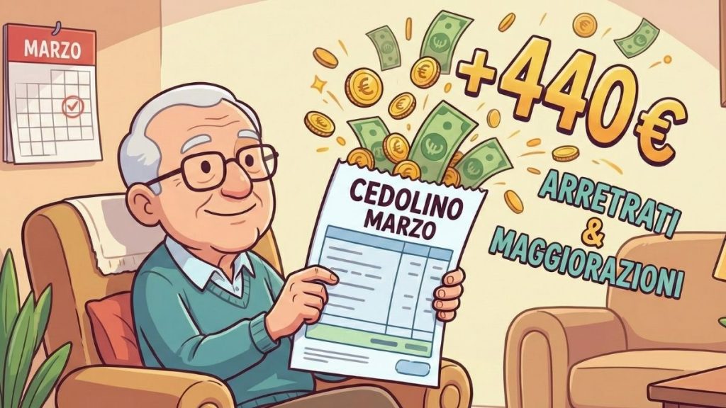 Pensioni aumenti marzo 2026