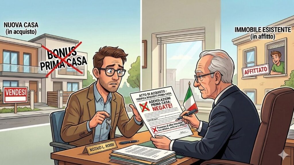 Bonus prima casa e affitto