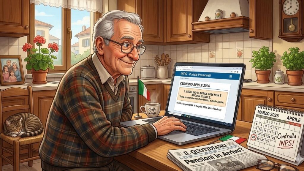 Cedolino pensione aprile 2026