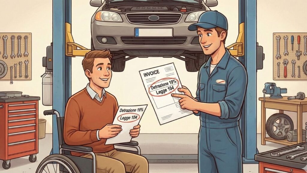 Legge 104 riparazioni auto