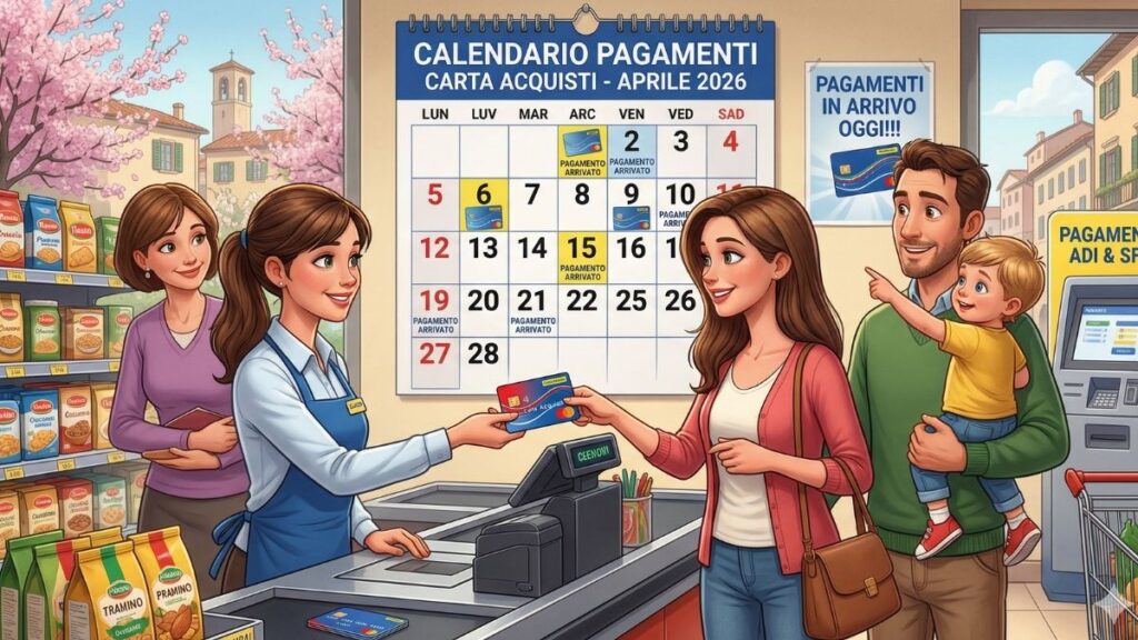 Pagamenti Carta Acquisti aprile 2026
