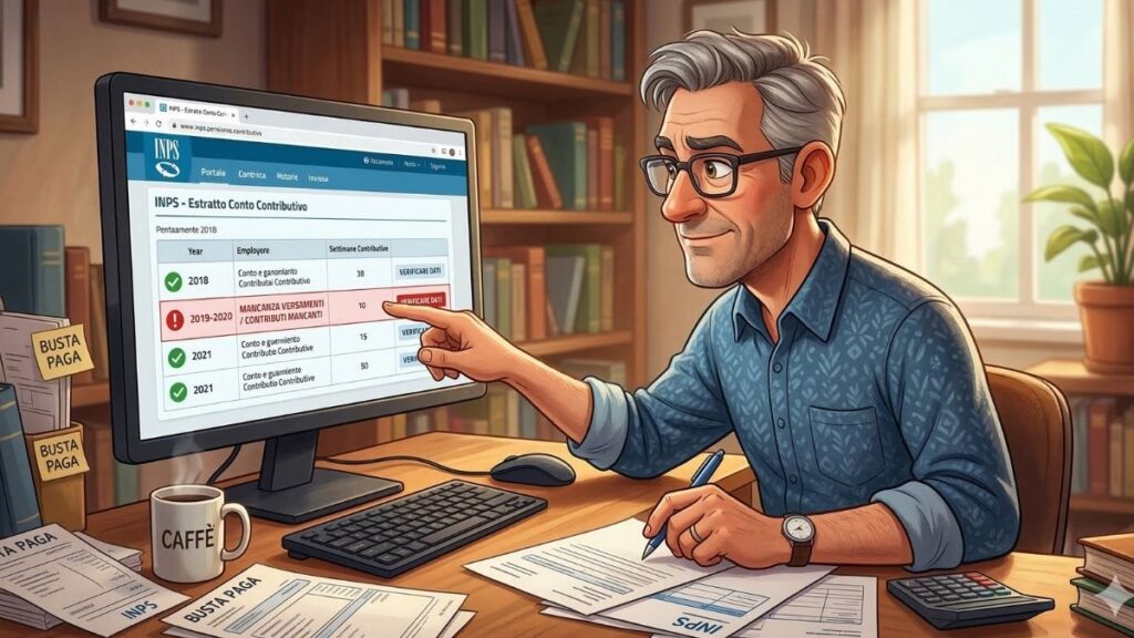 Pensioni controllo contributi
