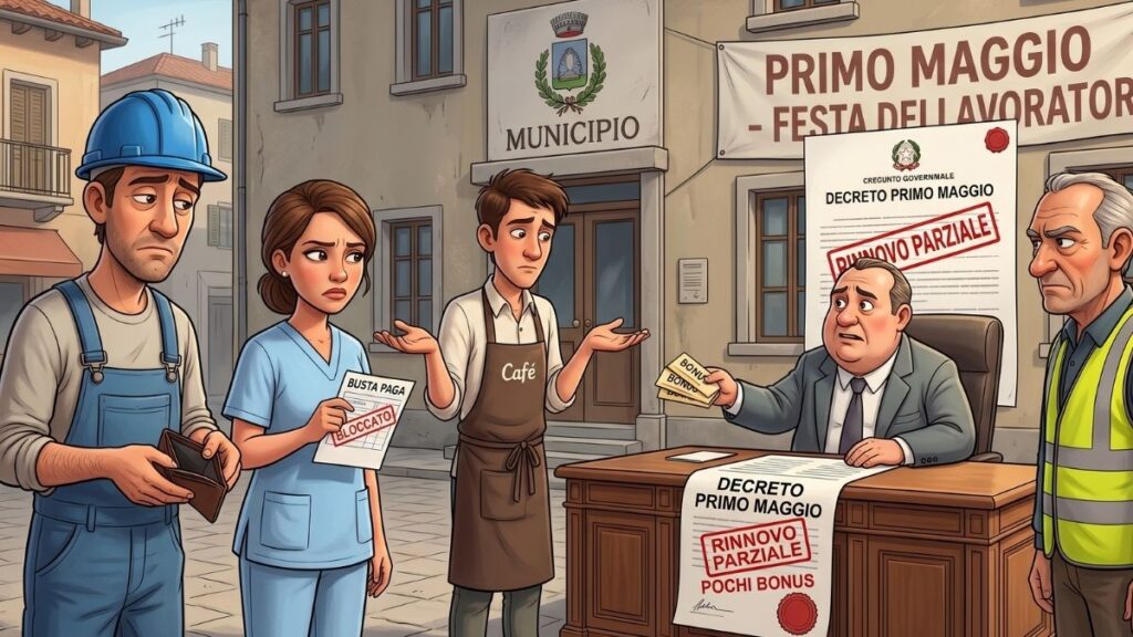 Decreto Primo Maggio: stipendi bloccati