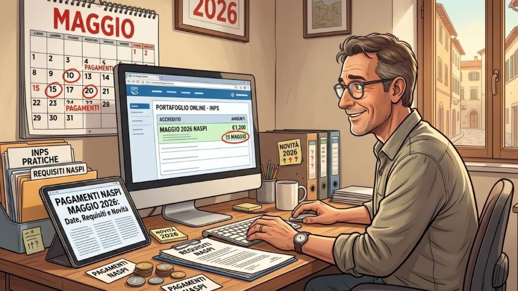 Pagamenti NASpI maggio 2026