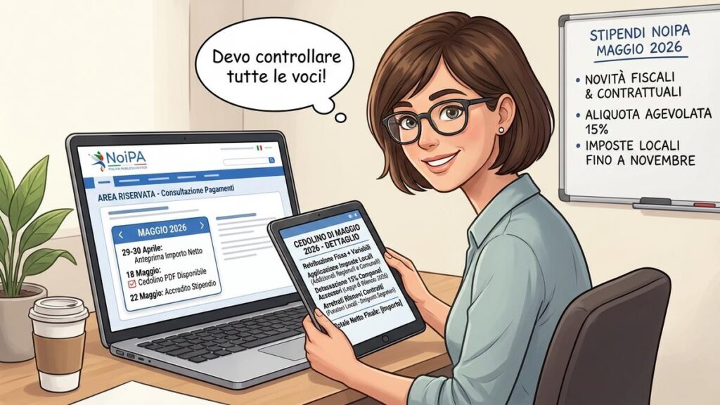 Stipendi NoiPA di maggio 2026