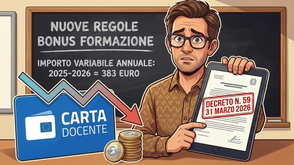 Carta del Docente: l’importo cambierà