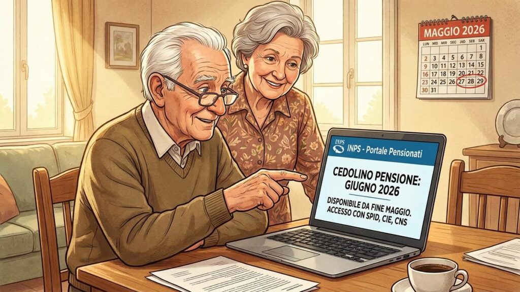 Cedolino pensione INPS giugno 2026