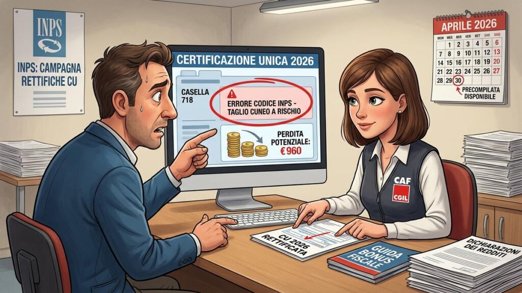 Errori INPS Certificazione Unica