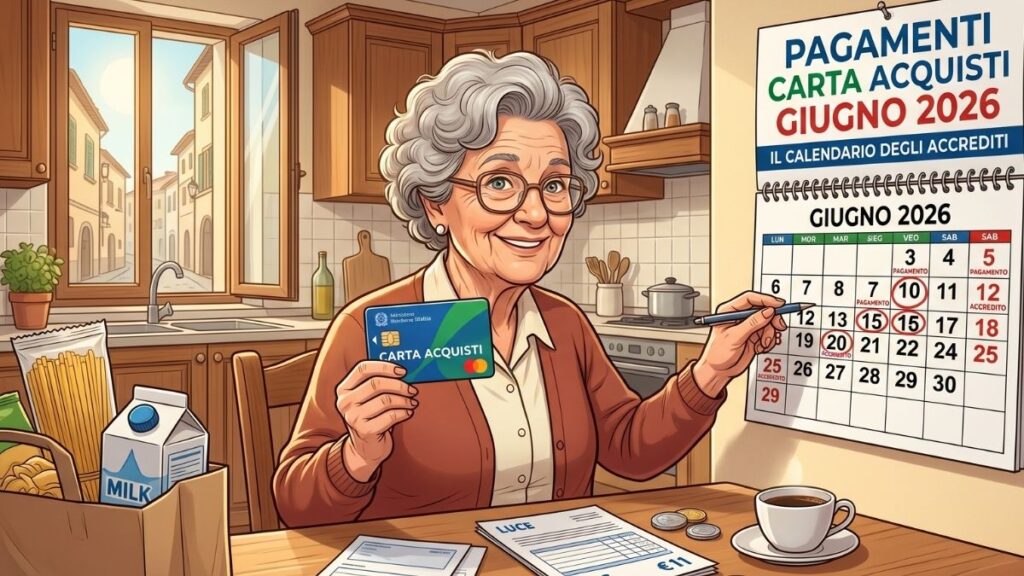 Pagamenti Carta Acquisti giugno 2026