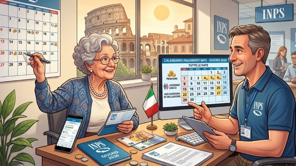 Pagamenti INPS giugno 2026