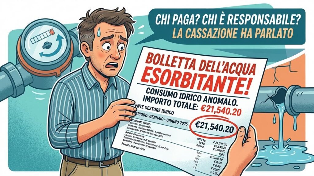 Bolletta dell'acqua e consumi anomali: chi paga?