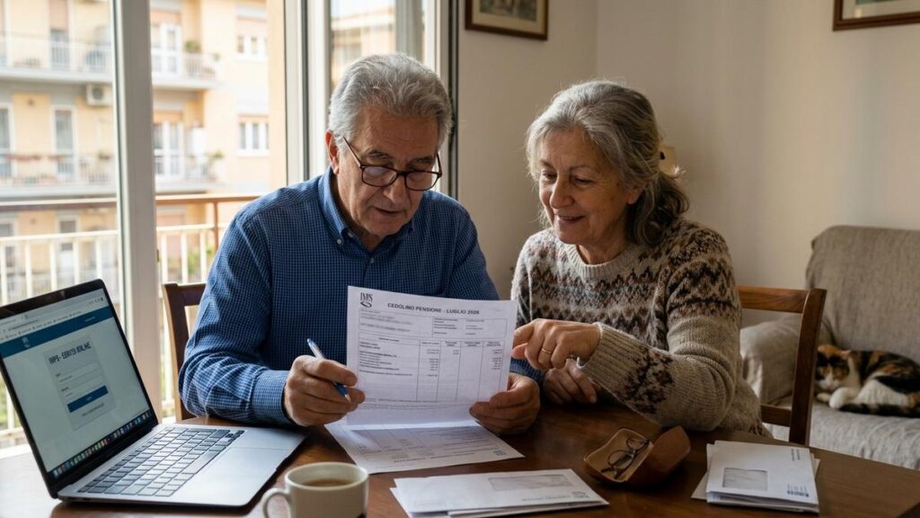 Cedolino pensione luglio 2026