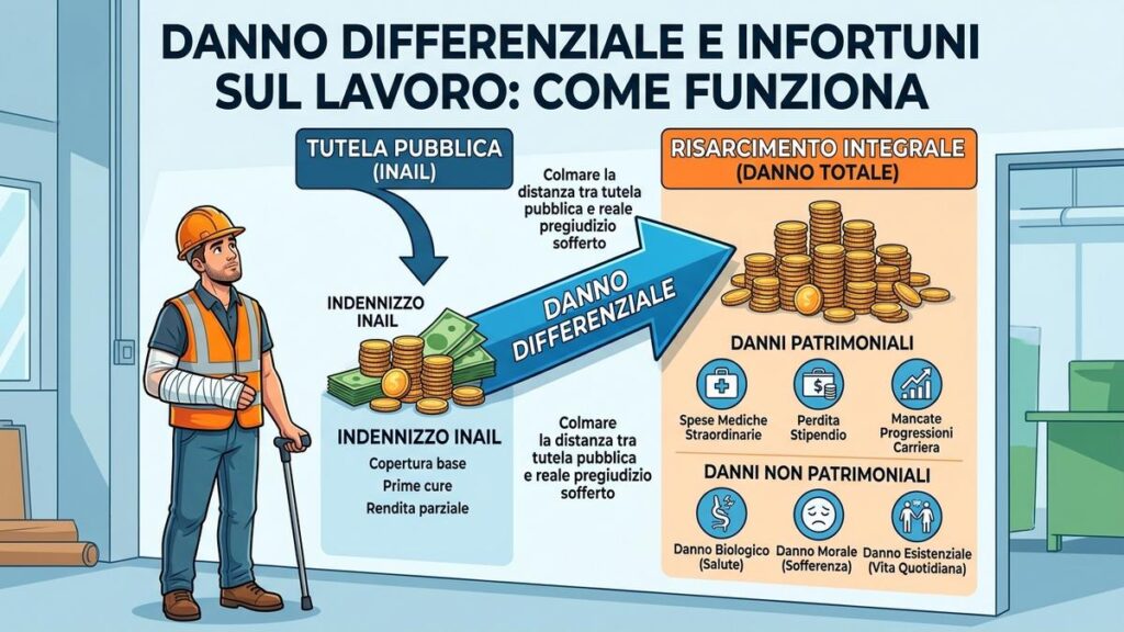 Infortuni sul lavoro e danno differenziale