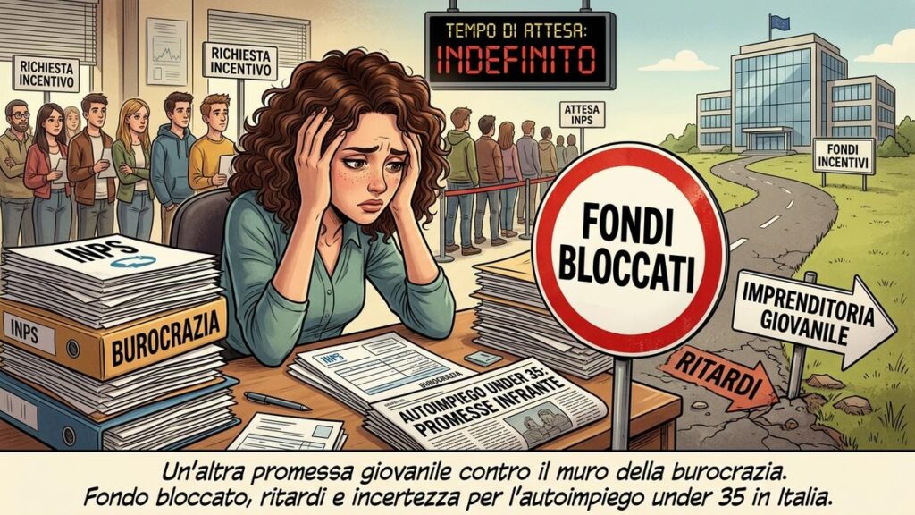 Incentivo autoimpiego under 35, fondi bloccati