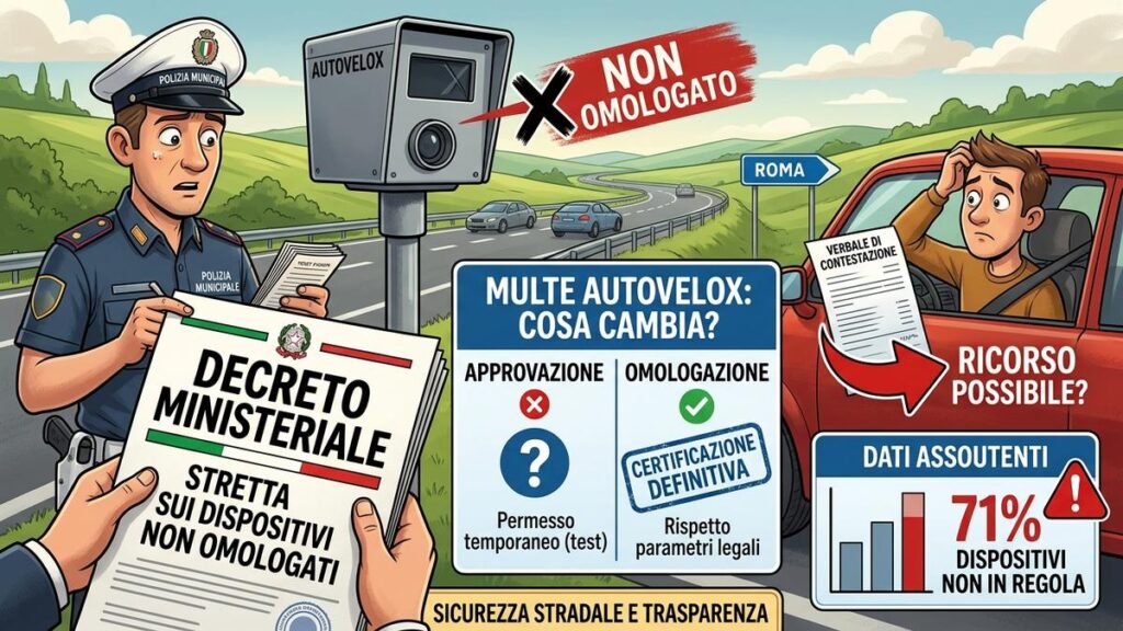 Multe autovelox non omologati