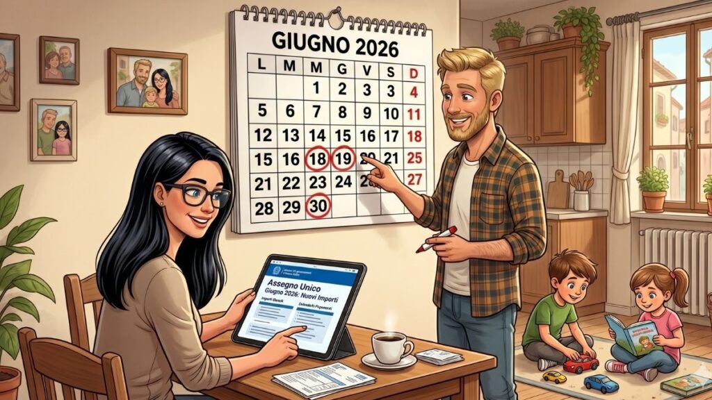 Pagamenti Assegno Unico giugno 2026