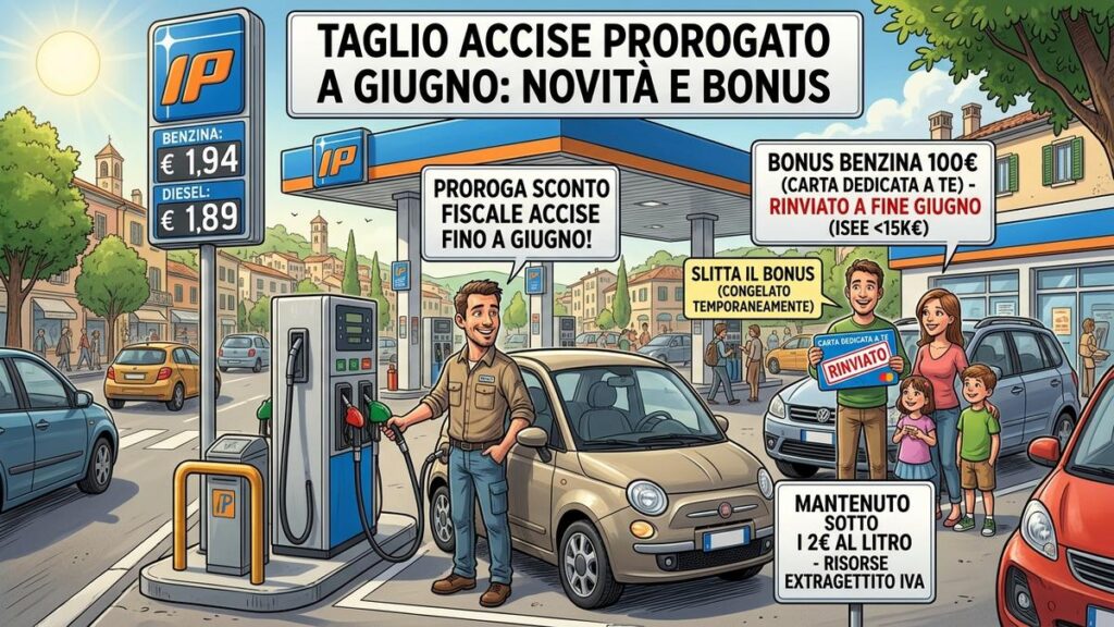 Taglio accise giugno