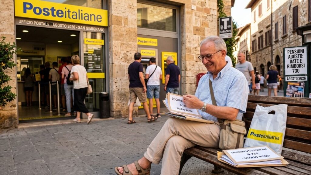 Pagamenti pensioni agosto 2026
