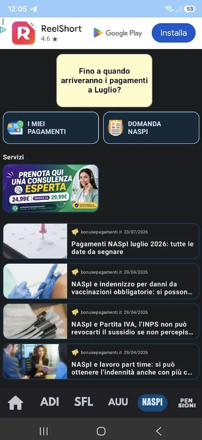 Pagamenti NASpI settembre 2026: tutte le date e come controllare l'accredito