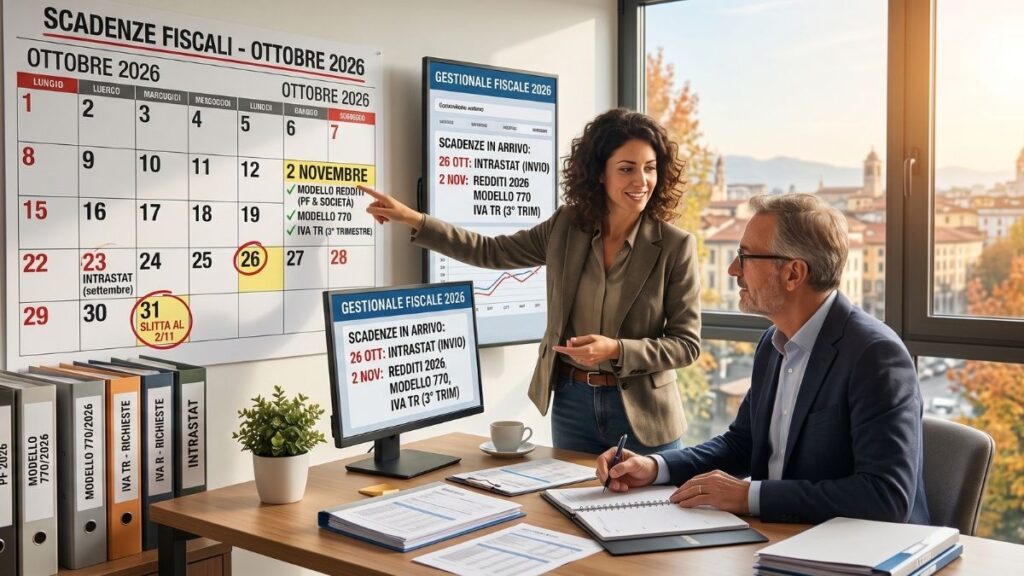 Scadenze fiscali ottobre 2026
