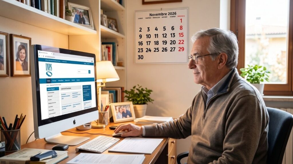 Calendario pagamenti INPS novembre 2026